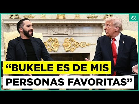 Trump elogia a Bukele y a su plan de cárceles en El Salvador: "Le quiero. Ha hecho un gran trabajo"