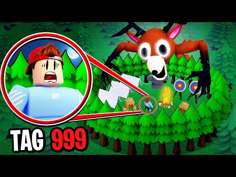 1000 TAGE ÜBERLEBEN in 99 NÄCHTE IM WALD! (Roblox)