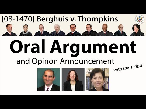 [Landmark Cases] Right to Remain Silent: Berghuis v. Thompkins