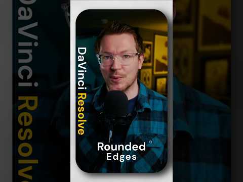 Rounded Edges in DaVinci Resolve - It's easy! #davinciresolve