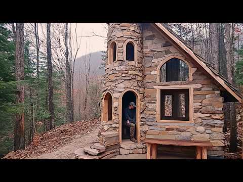 Man Builds TOWER Shaped House in the Forest | by @Lesnoy_Craft