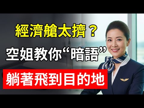 經濟艙太擠？空姐教你“暗語”，躺著飛到目的地！#空姐 #飛機 #經濟艙 #升艙 #隱藏福利