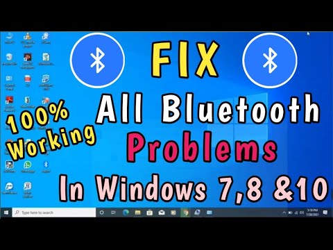 How to Fix Bluetooth not working on Windows 7,8, &10 | Bluetooth on off button is Missing windows 10
