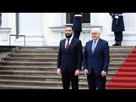 President of Syria, Ahmed al Sharaa, meets with Federal President Steinmeier