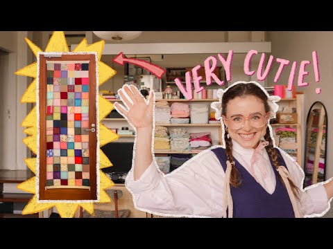 wake up babe, i'm sewing patchwork curtains (sewing vlog)