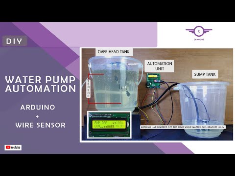 Automatic Water Tank Level Controller with Dry Run Protection Using Arduino (Wire Sensors) || DIY