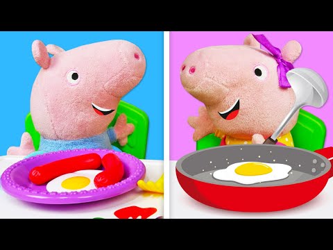 Spielzeuge für Kinder. Peppa und Schorsch. 3 Folgen am Stück
