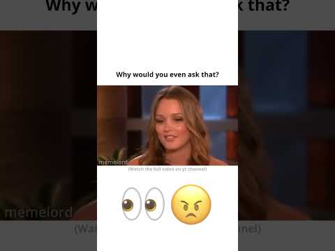 why would you even ask that? 👀😠 #shorts #gossipgirl #leightonmeester #ellendegeneres