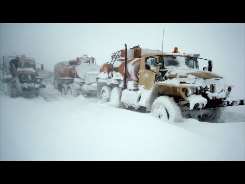Автозимник. Экстремальное испытание грузовиков на ЗИМНИКЕ.