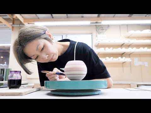 Amazing Ceramic artisan in Japan! Production process of a vessel commissioned by a chef!