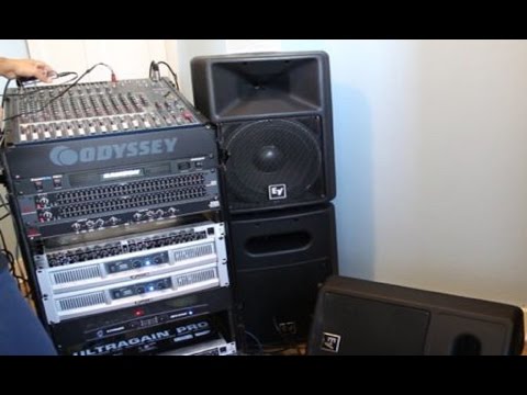 How to setup active crossover in 3-way mono and stereo mode for PA