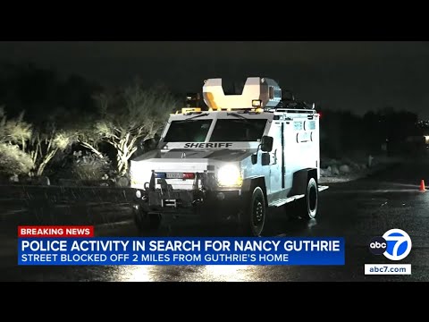 Law enforcement activity seen near Nancy Guthrie’s home