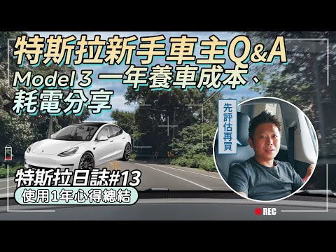 特斯拉Model 3 養車一年心得、電耗分享＆新手車主常見QA、SR、LR選擇？FSD加購？家裡一定要能充電？