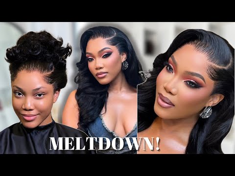 MY MOST REALISTIC HAIRLINE | how to install natural looking frontal #liisignaure #louisihuefo