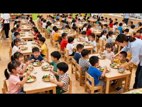 The most amazing kindergarten lunch in China! This is what your child should have!