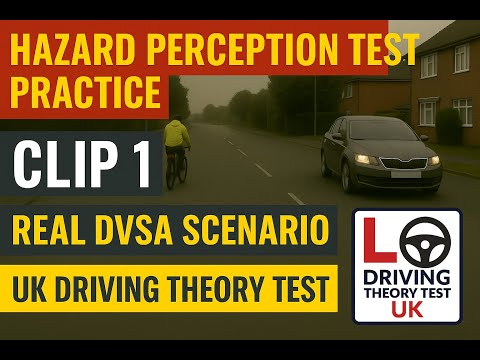 Hazard Perception Test Practice Clip 1 – Real DVSA Style Scenario | UK Driving Theory 2025