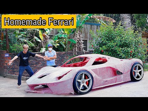 Full 40 Days Build Ferrari Laferrari - I have finished Homemade the mold of a Ferrari supercar
