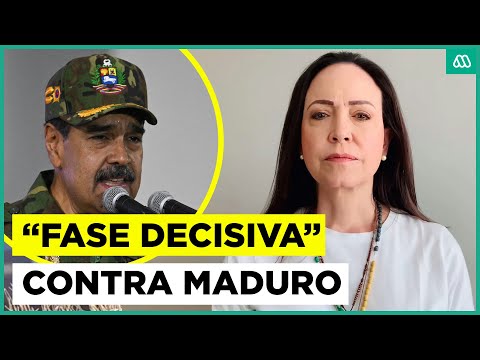 Corina Machado anuncia "fase decisiva" contra Maduro
