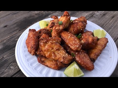 Honey Sriracha Chicken Wings On A Pellet Grill