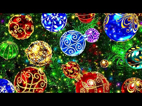 Luxury Christmas Ornaments – Sparkling Baubles & Festive Lights Background Loop (10 Hours, 4K UHD)