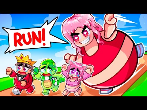 Roblox Get FAT And ROLL With MY CRAZY FAN GIRL...