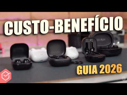 TOP 10 MELHORES FONES SEM FIO (BLUETOOTH) CUSTO BENEFÍCIO que TESTEI em 2026! // BONS e BARATOS!