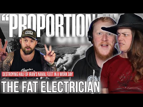 America Obliterates Half Of Iran's Navy In 8 Hours REACTION #thefatelectrician | OB DAVE REACTS