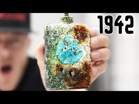 SUPER RARE Whiskey Hip Flask Restoration - World War II - RAF