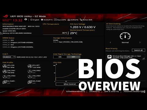 ASUS ROG Maximus Z890 Hero BTF Motherboard BIOS Overview
