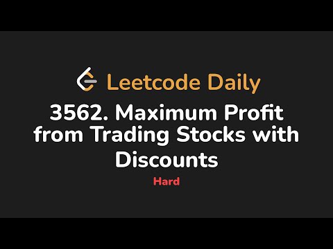 3562. Maximum Profit from Trading Stocks with Discounts | Leetcode Daily - Python