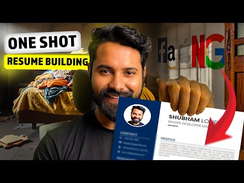 Resume Building for DevOps Engineers In One Shot // Full tutorial in Hindi
