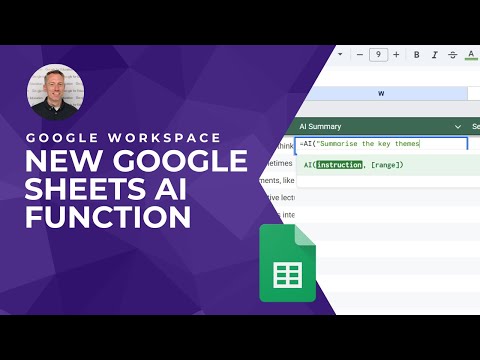 How to Use the NEW Google Sheets AI Function