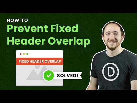 How To Automatically Stop Your Fixed Divi Header From Overlapping The Page And Push It down Instead