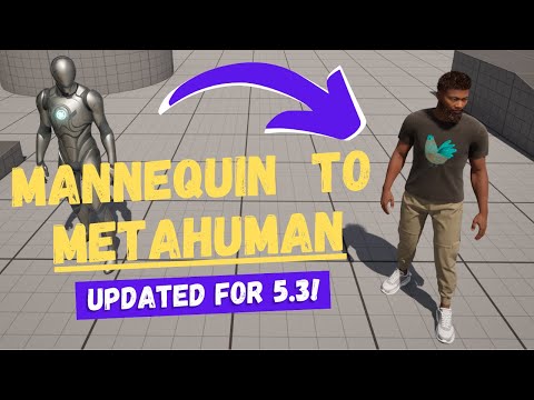 How To Replace The Mannequin With A Metahuman - Unreal Engine 5.3 Tutorial