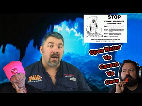 Divers React to Open Water vs Caverns vs Caves