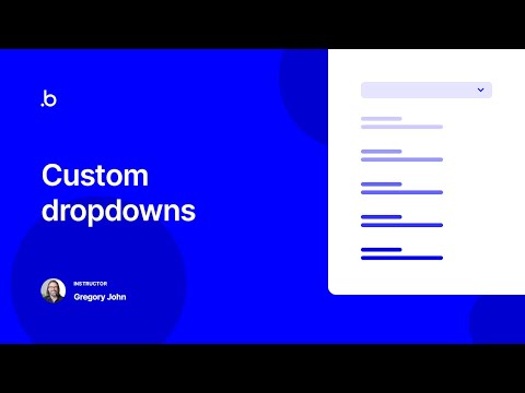 Custom Dropdowns | Bubble.io Tutorial