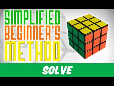 The Simplified Beginner's Method for the Rubik's Cube (4 algorithms only !)