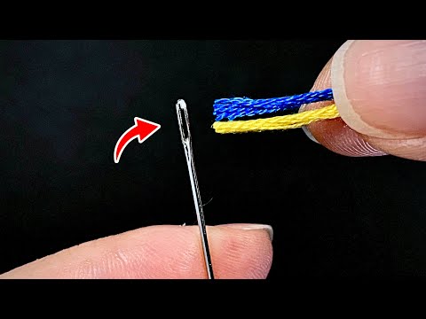 THREAD A NEEDLE in Seconds | 10 Easy Sewing Tips You willl Actually Use (Jady Kreativ)