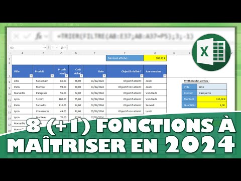 Les 8 (+1 incroyable) fonctions Excel à maîtriser absolument en 2024