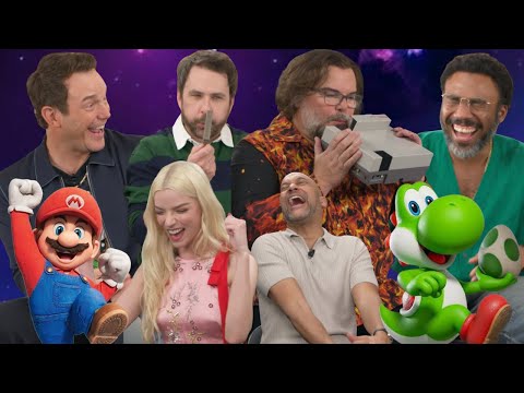 THE SUPER MARIO GALAXY MOVIE Stars Sing Hilarious Lyrics to Super Marios Bros Theme | INTERVIEW