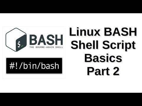 Linux BASH Shell Script Basics Part 2