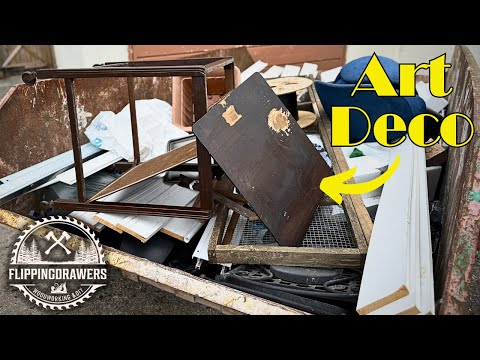 Art Deco dumpster treasure made beautiful again