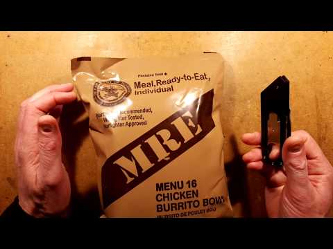 Testing USA MRE 16 - Chicken burrito.
