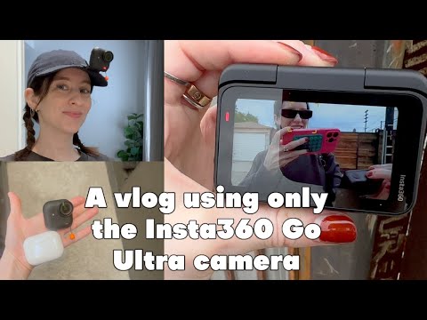 Using ONLY my new Insta 360 Go Ultra as a vlogger *hands free*