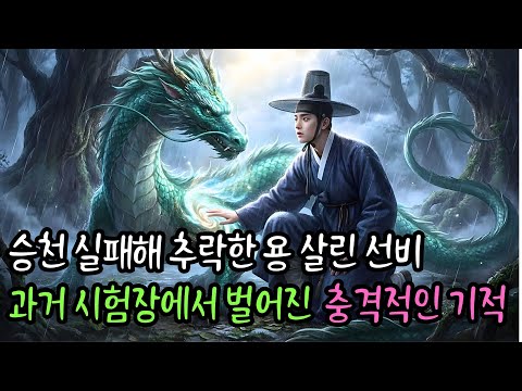 👌잠자기전 듣는 옛날이야기 1시| 승천 실패하고 추락한 용을 살려준 선비… 과거 시험장에서 벌어진 충격적인 기적  ㅣ옛날이야기 ㅣ민담 ㅣ오디오북ㅣ전설ㅣ설화 ㅣ야담