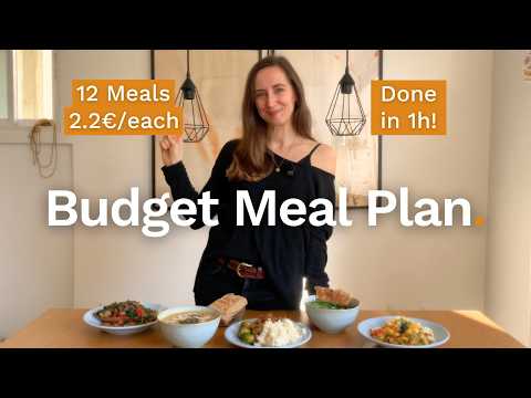 Winter Meal Prep: 12 Meals, 26€, in 1 Hour | The Cozy Minimalist Nest Ep2