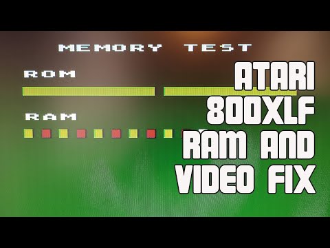 Atari 800XLF with bad RAM and video issue