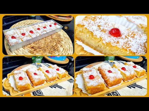 مطبخ ام وليد / بسبوسة المول الاسطوري ، بيضة واحدة و نتيجة مشربة حتى للقلب 😋👍😍.