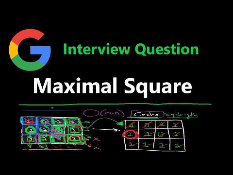 Maximal Square - Top Down Memoization - Leetcode 221