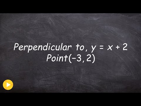 Find the line perpendicular to a line through a given point